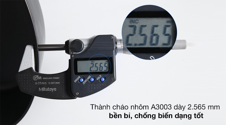 Thành chảo - Chảo nhôm chống dính đáy từ 26cm Kims Cook PBO26