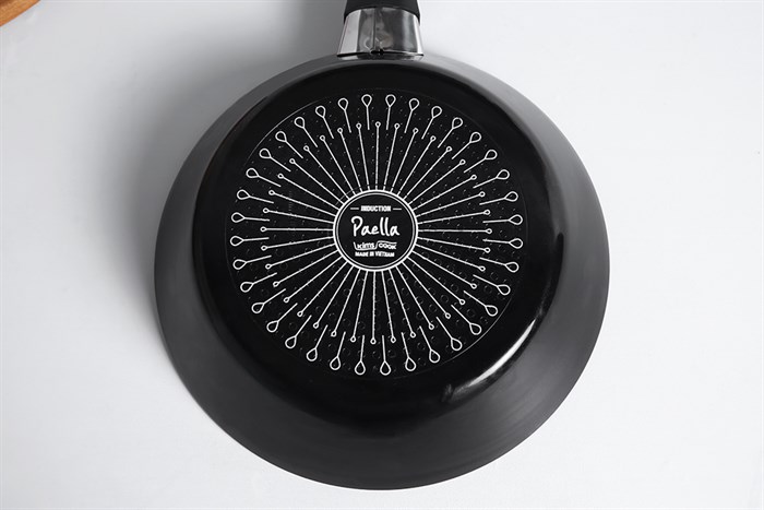 Chảo nhôm chống dính đáy từ 26 cm Kims Cook PBO26 Màu Đen