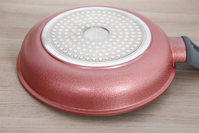 Chảo nhôm chống dính vân đá đáy từ 24 cm Sunhouse SBD24MP Màu Đen - Đỏ