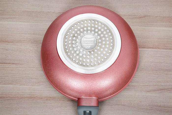 Chảo nhôm sâu chống dính vân đá đáy từ 26 cm Sunhouse SBDS26MP Màu Đen