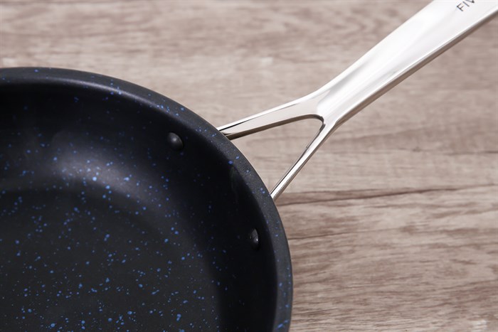 Chảo inox chống dính vân đá đáy từ 22 cm Fivestar FSC22MB Màu Inox