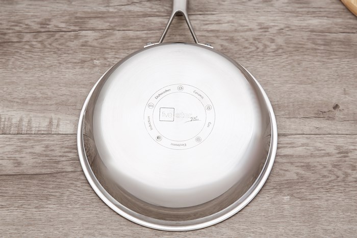 Chảo inox chống dính vân đá đáy từ 22 cm Fivestar FSC22MB Màu Inox