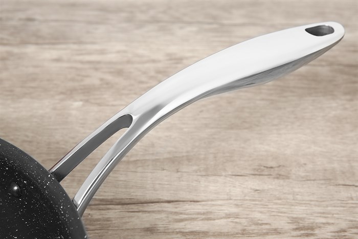 Chảo inox chống dính vân đá đáy từ 26 cm Fivestar FSC26MB Màu Inox