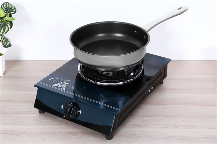 Chảo inox chống dính đáy từ 24 cm Elmich Smartcook SM2702MN Màu Inox