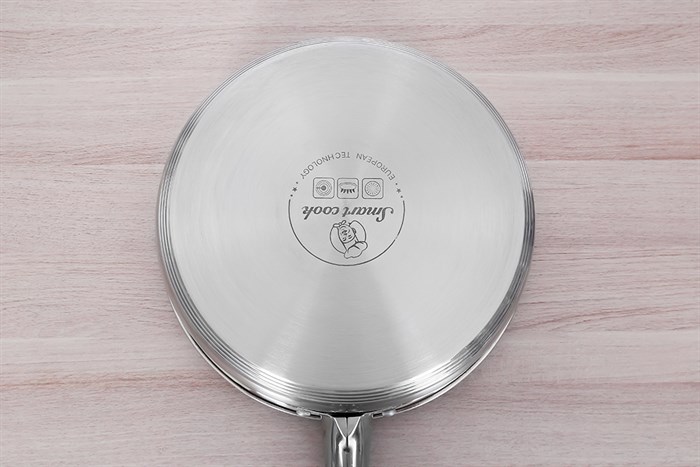 Chảo inox chống dính đáy từ 24 cm Elmich Smartcook SM2702MN Màu Inox