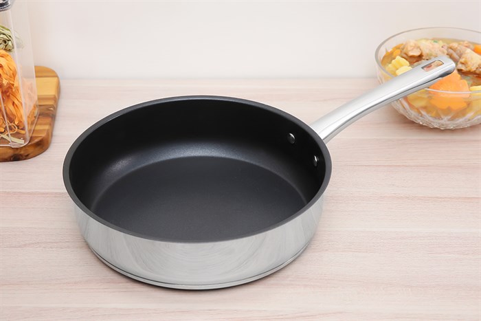 Chảo inox chống dính 26 cm Elmich Smartcook SM2704MN Màu Inox