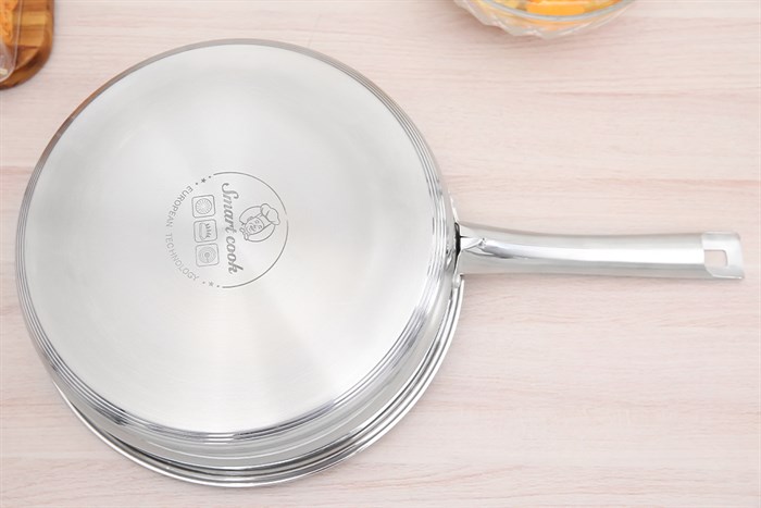 Chảo inox chống dính 26 cm Elmich Smartcook SM2704MN Màu Inox