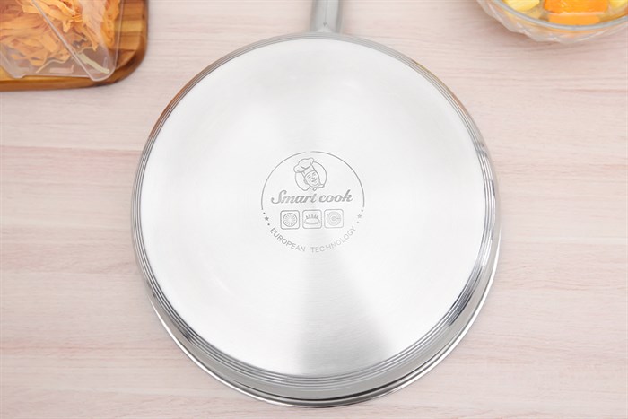 Chảo inox chống dính 26 cm Elmich Smartcook SM2704MN Màu Inox