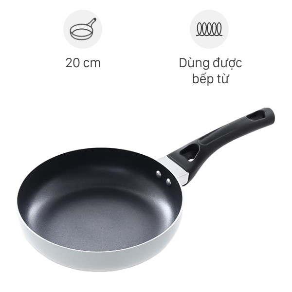 Chảo Nhôm Chống Dính Đáy Từ 20 Cm Elmich Smartcook Sm5705Mn