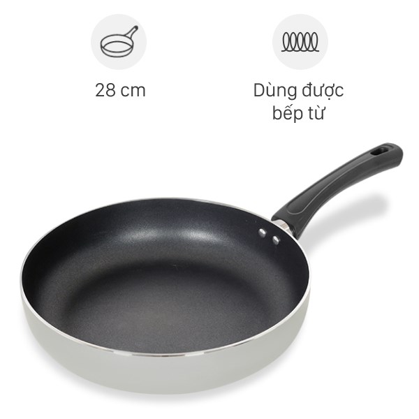 Chảo nhôm chống dính đáy từ 28 cm Elmich Smartcook SM5708MN
