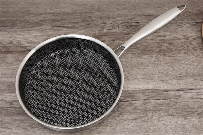 Chảo inox sâu chống dính tổ ong đáy từ nắp kính 26 cm Dreamer DKW-NFL126B Màu Bạc Inox