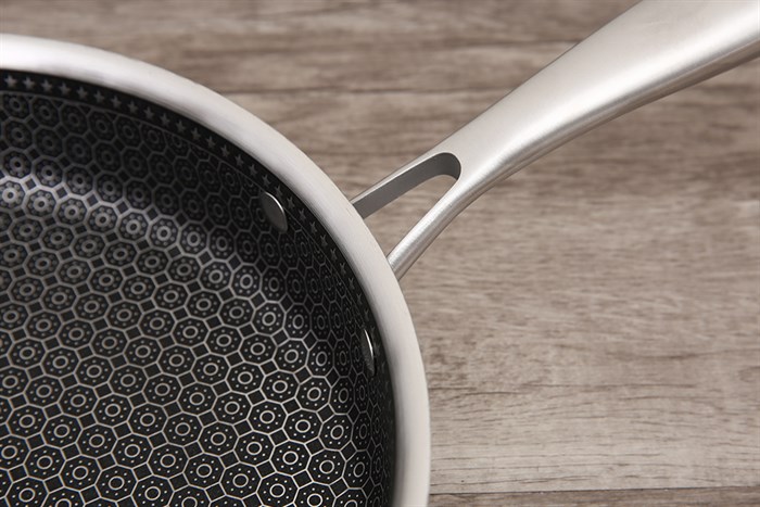 Chảo inox sâu chống dính tổ ong đáy từ nắp kính 26 cm Dreamer DKW-NFL126B Màu Bạc Inox