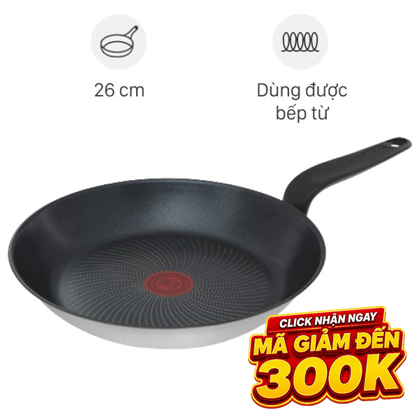 Chảo nhôm chống dính đáy từ Tefal Primary E3090504