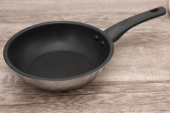 Chảo inox chống dính đáy từ 16 cm Fivestar C16-CD Màu Trắng - Xám