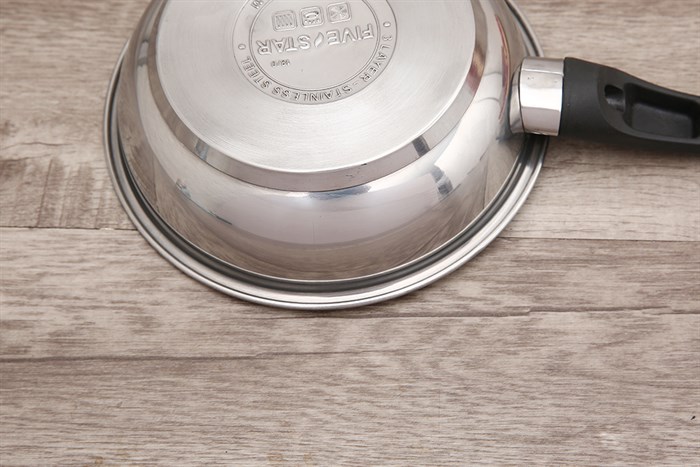 Chảo inox chống dính đáy từ 16 cm Fivestar C16-CD Màu Trắng - Xám