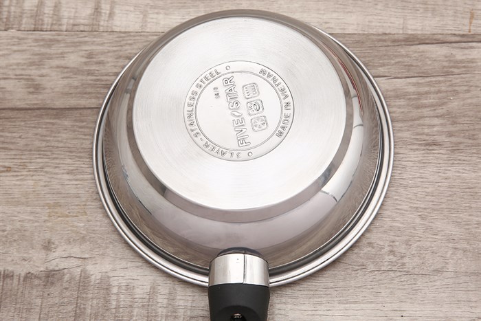 Chảo inox chống dính đáy từ 16 cm Fivestar C16-CD Màu Trắng - Xám