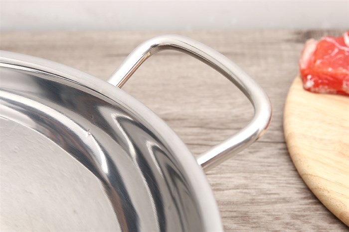 Chảo inox sâu đáy từ nắp kính 32 cm Fivestar FSCL31001 Màu Trắng - Xám