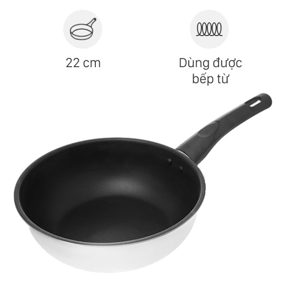 Chảo Inox Fivestar C22-IN 22cm Chống Dính Đáy Từ