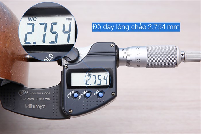 Chảo nhôm sâu chống dính vân đá đáy từ 24 cm Elmich EL2024MN Màu Vàng đồng