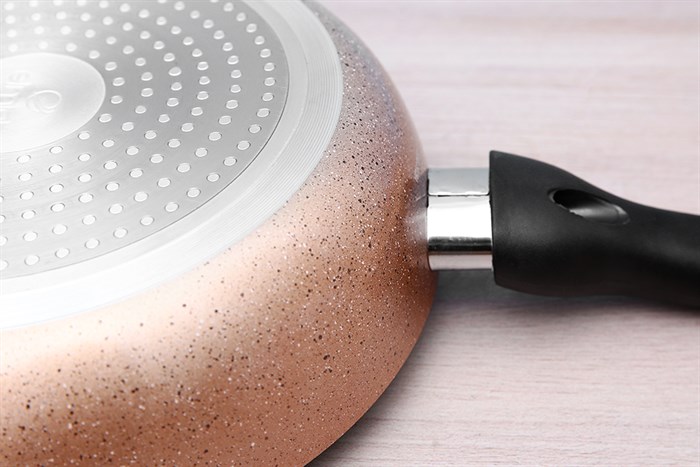 Chảo nhôm sâu chống dính vân đá đáy từ 24 cm Elmich EL2024MN Màu Vàng đồng