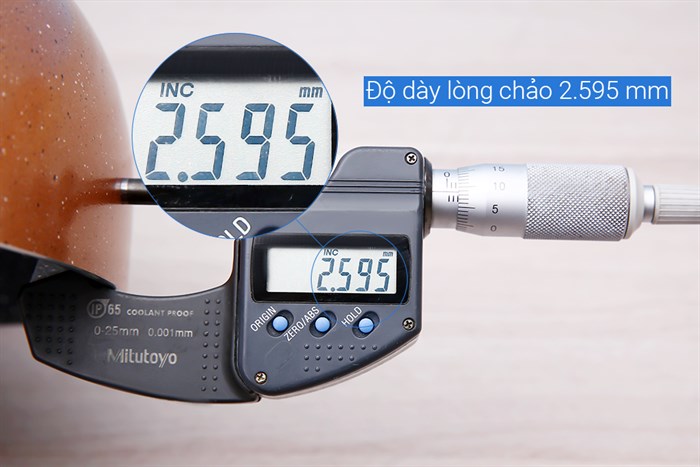 Chảo nhôm sâu chống dính vân đá đáy từ 28 cm Elmich EL2028MN Màu Vàng đồng