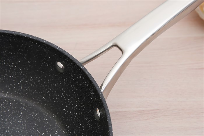 Chảo nhôm sâu chống dính vân đá đáy từ nắp kính 28 cm Elmich Fusion EL-3969 Xanh Màu Xanh ngọc