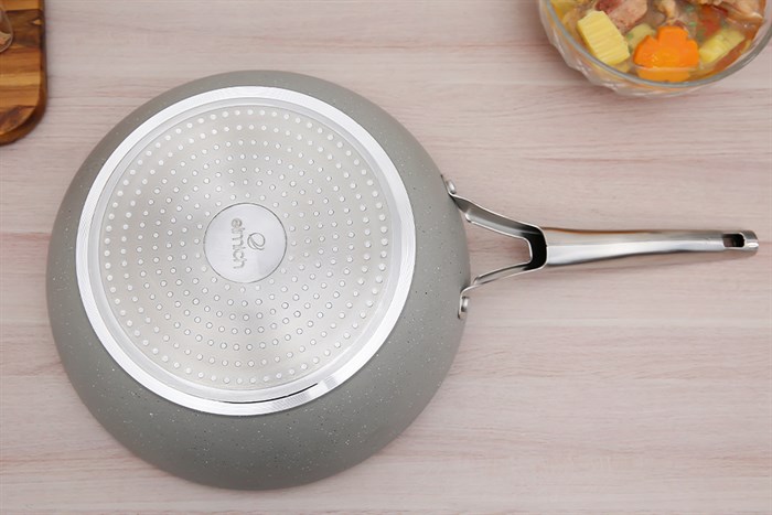 Chảo nhôm sâu chống dính vân đá đáy từ nắp kính 28 cm Elmich Fusion EL-3969 Xanh Màu Xanh ngọc