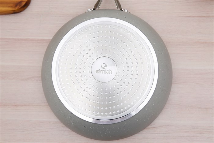 Chảo nhôm sâu chống dính vân đá đáy từ nắp kính 28 cm Elmich Fusion EL-3969 Xanh Màu Xanh ngọc