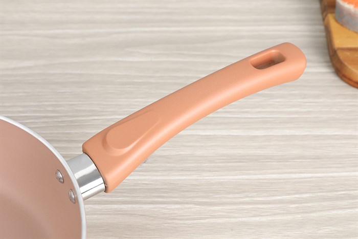 Chảo nhôm sâu chống dính đáy từ 24 cm Elmich Harmonia EL-3780 Vàng hồng Màu Vàng Hồng