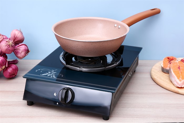 Chảo nhôm sâu chống dính vân đá đáy từ 24 cm Elmich EL5734MN