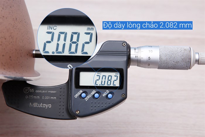 Chảo nhôm sâu chống dính vân đá đáy từ 28 cm Elmich EL5736MN Màu Vàng Hồng