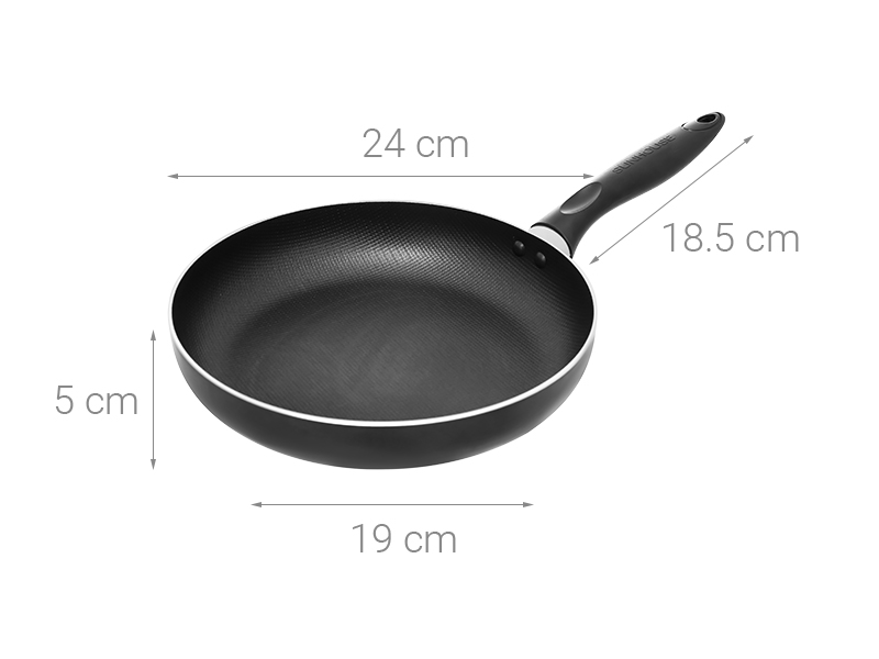 Chảo nhôm sần chống dính 24 cm Sunhouse CS24