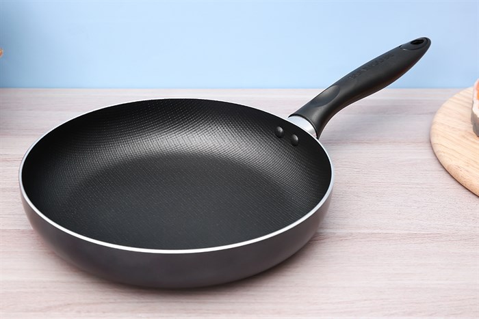 Chảo nhôm sần chống dính 24 cm Sunhouse CS24 Màu Đen