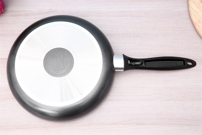 Chảo nhôm sần chống dính 24 cm Sunhouse CS24 Màu Đen