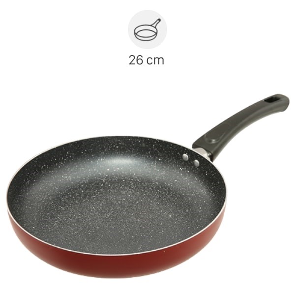 chảo nhôm chống dính vân đá 26 cm delites ce008-26