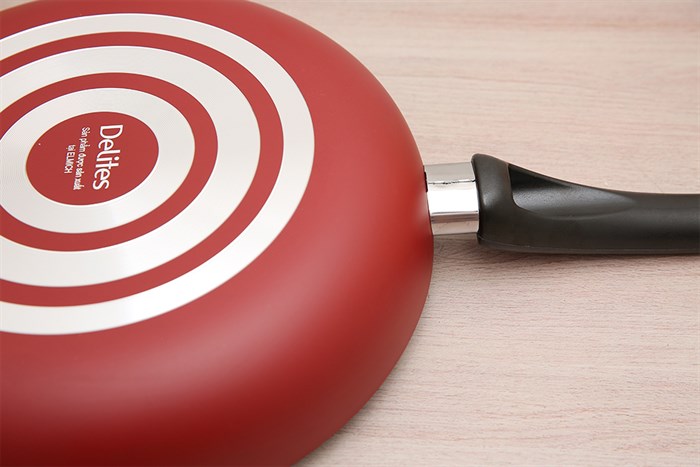 Chảo nhôm chống dính vân đá 26 cm Delites CE008-26 Màu Đỏ