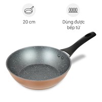 Chảo nhôm chống dính vân đá đáy từ 20 cm Green Cook GCP221-20IH