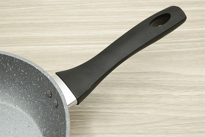 Chảo nhôm sâu chống dính vân đá đáy từ 26 cm Green Cook GCP221-26IH Màu Xám - đồng