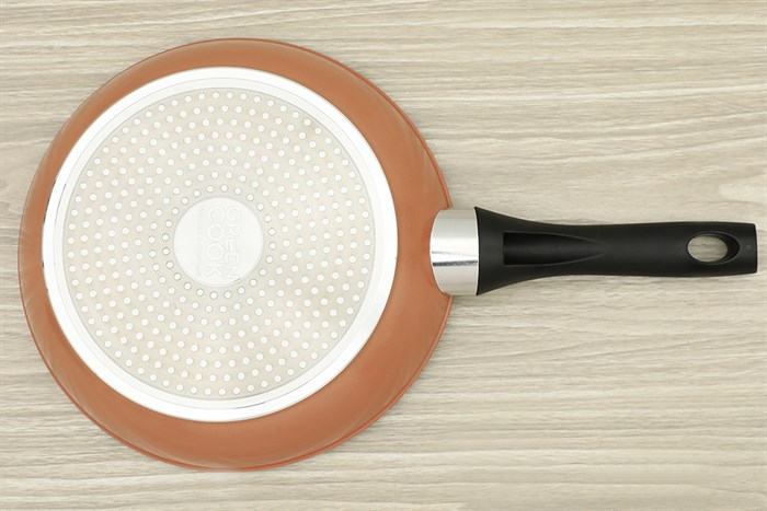 Chảo nhôm sâu chống dính vân đá đáy từ 26 cm Green Cook GCP221-26IH Màu Xám - đồng