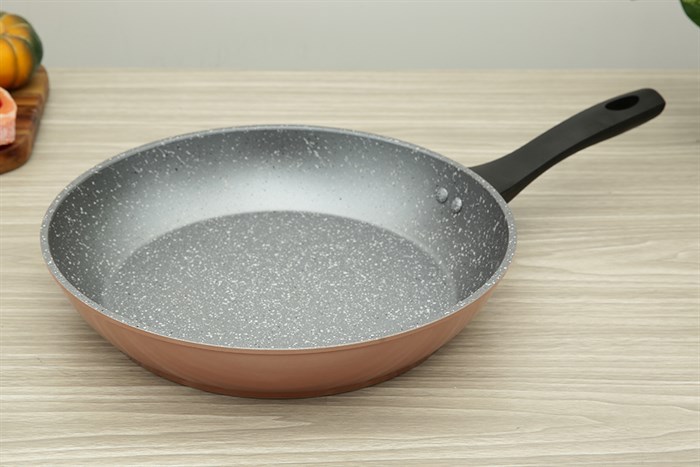 Chảo nhôm chống dính vân đá đáy từ 30 cm Green Cook GCP221-30IH Màu Xám - đồng