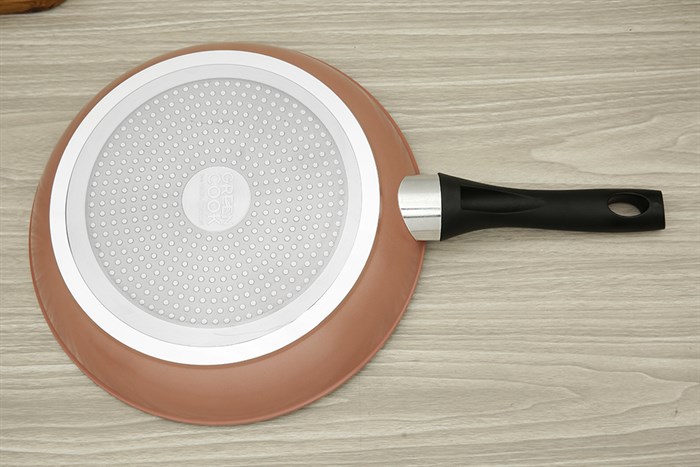 Chảo nhôm chống dính vân đá đáy từ 30 cm Green Cook GCP221-30IH Màu Xám - đồng