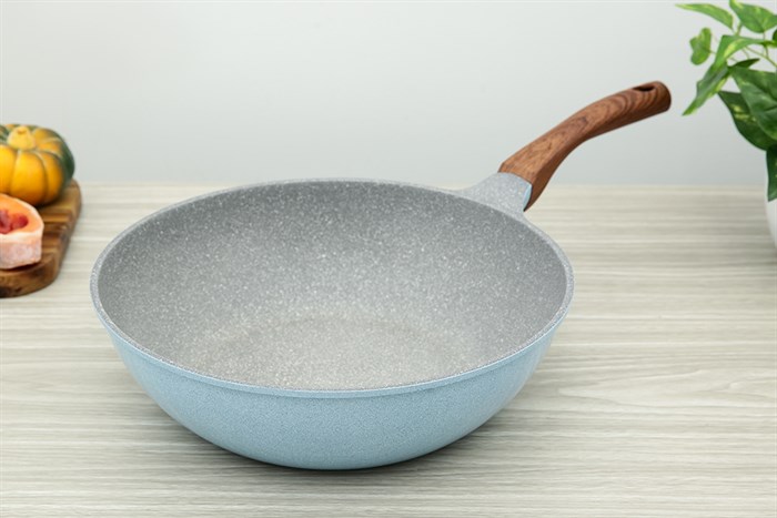 Chảo nhôm sâu chống dính vân đá đáy từ 30 cm Green Cook GCP22-30IH