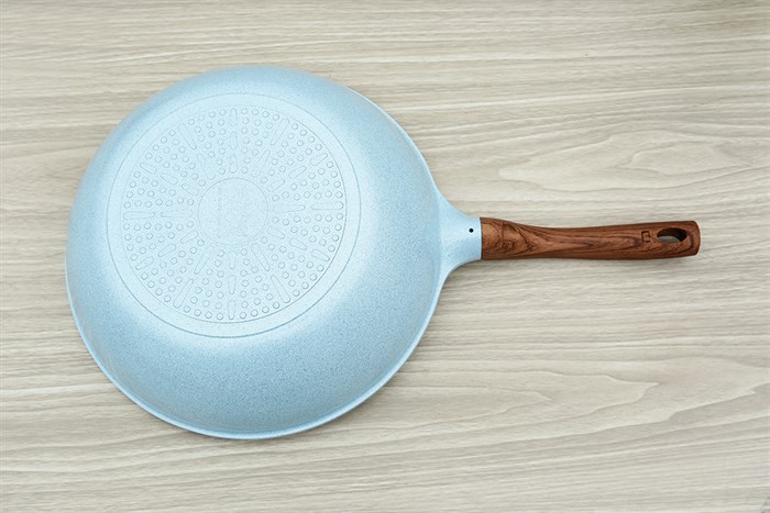 Chảo nhôm sâu chống dính vân đá đáy từ 30 cm Green Cook GCP22-30IH Màu Xám xanh