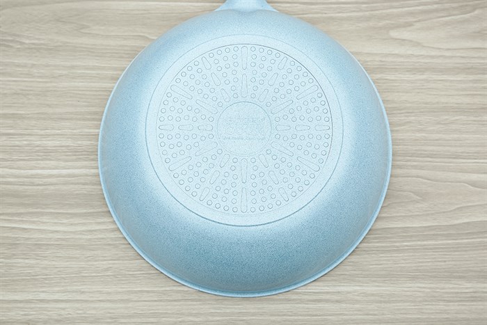 Chảo nhôm sâu chống dính vân đá đáy từ 30 cm Green Cook GCP22-30IH Màu Xám xanh