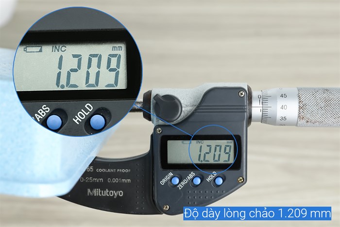 Chảo nhôm chống dính vân đá đáy từ 15 cm Green Cook GCP22-1518IH Màu Xanh Dương