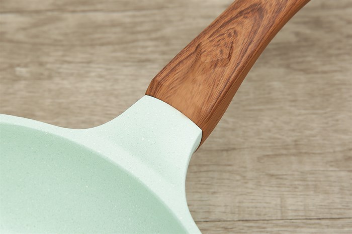 Chảo nhôm chống dính vân đá đáy từ 24 cm Green Cook GCP06-24IH Màu Xanh ngọc