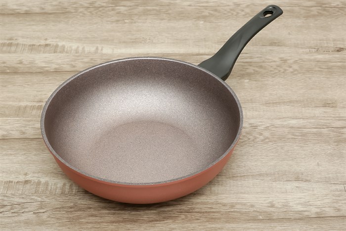 Chảo nhôm sâu chống dính vân đá đáy từ 30 cm Green Cook GCP05-30IH Màu Vàng Hồng