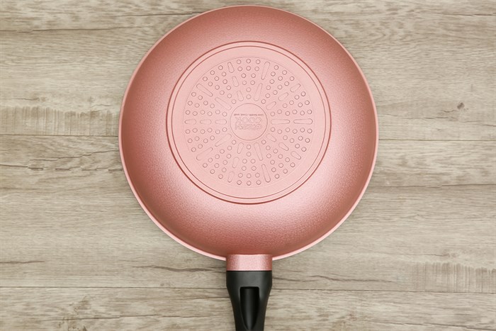 Chảo nhôm sâu chống dính vân đá đáy từ 30 cm Green Cook GCP05-30IH Màu Vàng Hồng