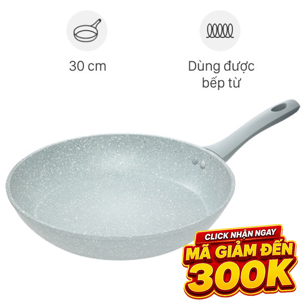 Chảo nhôm chống dính vân đá đáy từ Green Cook GCP02-30IH