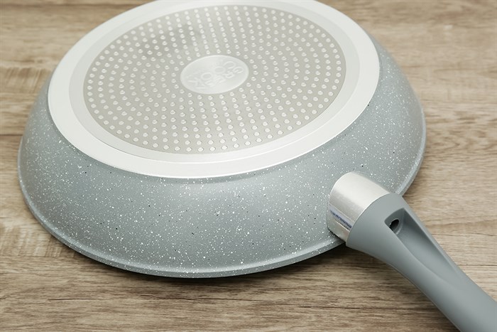 Chảo nhôm chống dính vân đá đáy từ 30 cm Green Cook GCP02-30IH Màu Xám